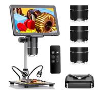 10.1inch Digital Microscope with LED 2500X Electronic Magnifier Microscope USB for Circuit Board Repair Soldering Digital Microscope