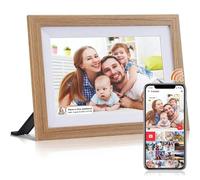 10.1Inwifi Digital Picture Frame, 1280 * 800 Ips Lcd Touch Screen, Electronic Photo Frames With 32Gb Storage,Share Photos And Videos Anywhere (Brown)