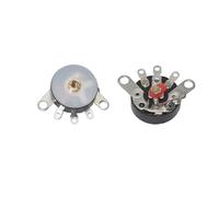 【10-1PCS】Straight Angle Radio Potentiometer RV12MM B10K B103 B503 B50K Power Amplifier Volume Potentiometer With Switch(Flat Foot B50K,1PCS)