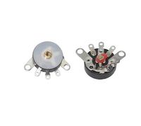 【10-1PCS】Straight Angle Radio Potentiometer RV12MM B10K B103 B503 B50K Power Amplifier Volume Potentiometer With Switch(Flat Foot B10K,5PCS)