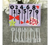 10.1x5.2cm Digital Candle Metal Cutting Dies Cut Stencils for Scrapbooking Embossing Paper Photo Album Decorative Card Making Template