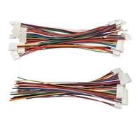 10 2.54mm single-plug wire connectors, suitable for 10/20/30cm 24AWG wire gauge, double-ended forward and reverse, 2/3/4/5/6/7/8/9/10P specifications.(Double head Same,30cm,7P)