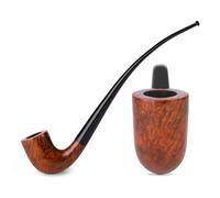 10.2" Dark Brown Briar wood tobacco smoking pipe | pipes - (26cm)