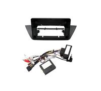 10." 2 Din Car Radio Fascia For X1 E84 2010-2015 Video Panel Player Audio Dash Frame Dashboard Mount Kit Cable Canbus Adapter(Fascia cable canbus)
