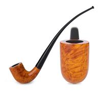 10.2" Light Brown Briar wood tobacco smoking pipe | pipes - (26cm)