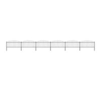 (10.2 m/ 50-75 cm) vidaXL Garden Fence Spear Outdoor Panel Barrier Border Privacy Multi Sizes
