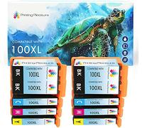 10 (2 SETS + 2 BLACK) Compatible 100XL Ink Cartridges for Lexmark S300 S301 S305 S308 S405 S408 S505 S605 S815 S816 Pro 202 205 208 209 705 706 805 901 905 - Black/Cyan/Magenta/Yellow, High Capacity