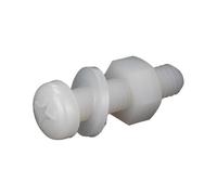 10/20/25/50pcs 3 In 1 Three-piece Combination White Nylon Screw Nut Washer Set Round Head Cross Bolt M2 .5 M3 M4 M5 M6 M8(25mm,M6 (20Pcs))