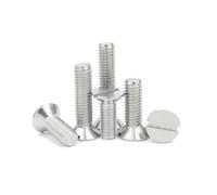 10/20/25/50pcs/lot M1.2 M1.6 M2 M2,5 M3 M4 M5 M6 M8 M10 GB68 304 Stainless Steel Slotted Flat Countersunk Head Screw Bolt(3mm,25Pcs M3)