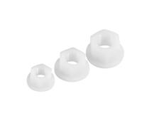 10/20/30/50/100/200pcs Black/White Flat Bottom Plastic Nylon Insulation Hexagonal Hex Head Flange Nut M3M4M5M6M8M10M12(White,M10x1.5mm-20pcs)