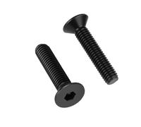 10/20/30/50/100pcs DIN7991 Hexagon Hex Socket Head Flat Countersunk Bolt Screw M2 .5 M3 M4 M5 M6 M8 Black Grade10.9 Steel Bolts(18mm,M3 (50pcs))