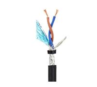 10/20/30/50m RVSP Twisted Pair Shielded Cable 26 24 22 20 18AWG 2/4/6/8C Signal Control WireAudio/speaker/microphone(10m,2Cores,26AWG)