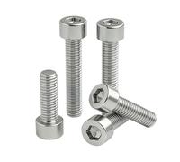 10/20/30/50pcs M2-M6 Hexagon Socket Head Cap Screw M2 M2.5 M3 M4 M5 M6 GB70 304 Stainless Steel Without Knurled Head Bolt(12mm,M5)