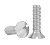 10/20/30/50pcs Metric Threaded Slotted Flat Countersunk Head 304 Stainless Steel Machine Screw Bolt M1.6 M2 M2.5 M3 M4 M5 M6 M8(20mm,M8-5pcs)