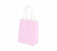 10/20/30/50pcs Mini Small Kraft Paper Bag with Handles Festival Gift Bag Candy Bags Birthday Party Bags for Birthday Wedding Sweets(Light purple,12X15X6CM (MINI)_20PCS)