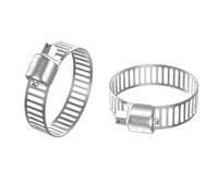 10/20/30/60Pcs Stainless Steel Hose Clamp DIY Screw Band Adjustable Faucet Water Pipes Fasteners Car Fuel Tube Pipe Plier Tools(20PCS 10-16mm)