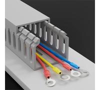 10 20 30 Pcs Cuttable Open Slot Wire Channel, 100cn Length Decoration PVC Network Cable Hider For Office Conference Room School, Cable Management Kit(10 pcs,W H 25mm x 25mm)