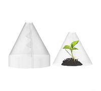 10/20/30 PCS Plastic Bell Dome Covers for Garden Plants Reusable Protection with Air Ventilation Against Frost and Hail (C)