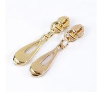 10/20/30Pcs 3# Zipper Slider for Nylon Zippers Tape Bag Jacket Zip Puller Head Coat Decor Zips Pull Sewing Repair Kit for Purse, Clothes, Jeans, Luggage(LightGold,20PCS_3#)