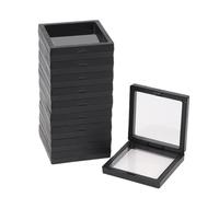 10/20/30Pcs Display Box 3D Floating Frame Jewelry Stand Shadow Gift Ring Pendant Holder Jewellery Presentation Case For Earring Necklace Bracelet(10pcs)