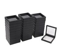 10/20/30Pcs Display Box 3D Floating Frame Jewelry Stand Shadow Gift Ring Pendant Holder Jewellery Presentation Case For Earring Necklace Bracelet(30Pcs)