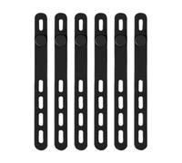 10/20/30pcs Elastic Silicone Cable Ties Soft Adjustable Straps Cord Bundle Reusable Wire Management with Lock Buckle(L- 14x1.2cm,10pcs)