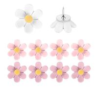 10/20 / 30Pcs Flower Push Pins Decorative Thumbtacks Map Pin for School Bulletin Boards Cork Notice Board Tacks Flower Shaped Thumb Tacks