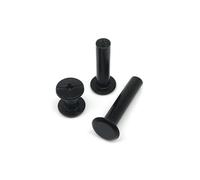 10/20/30pcs M5x4-50mm Leather Bag Belt Strap Photo Scrapbook Album Account Book Post Binding Chicago Screw Nail Rivet Bolt(Black,20pcs 5x15mm)