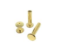 10/20/30pcs M5x4-50mm Leather Bag Belt Strap Photo Scrapbook Album Account Book Post Binding Chicago Screw Nail Rivet Bolt(Golden,20pcs 5x15mm)