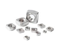 10/20/30pcs THIN Nut M3 M4 M5 M6 M8 M10 M12 A2 STAINLESS STEEL SQUARE NUTS(30pcs,M10)