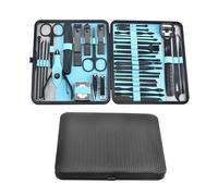 10/20/36 Pcs Manicure Set Nail Clippers Kit Pedicure Care Tools Stainless Steel Women Grooming Kit for Travel,Blue 36 Pcs Set