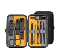 10/20/36 Pcs Manicure Set Nail Clippers Kit Pedicure Care Tools Stainless Steel Women Grooming Kit for Travel,Yellow 10 Pcs Set
