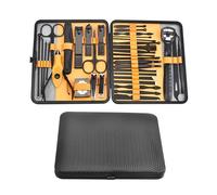 10/20/36 Pcs Manicure Set Nail Clippers Kit Pedicure Care Tools Stainless Steel Women Grooming Kit for Travel,Yellow 36 Pcs Set