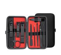 10/20/36 Pcs Manicure Set Nail Clippers Kit Pedicure Care Tools Stainless Steel Women Grooming Kit for Travel,Red 10 pcs Set