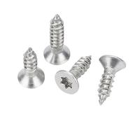 10/20/50/100/200pcs 304 Stainless Steel Countersunk Internal Plum Blossom Anti-Theft Self Tapping Screw/Flat Head Bolt M2-M6(100pcs M3x14)