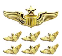 10/20/50/100 Pack Gold Pilot Wings Airplane Pins Badge, Flight Attendant Costume Air Force Wing Lapel Pin for For Women Men Clothes Shirt Bag Hats, Alloy, electroplating, no gemstone
