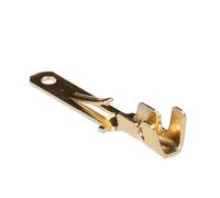 10/20/50/100/Pcs H62 Brass Gold Plated 2.8mm Automotive Wiring Terminal Female Connector Socket DJ621-E2.8×0.8A(Male,10 pcs)