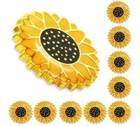 10/20/50/100 Pieces Cute Sunflower Enamel Lapel Pin Bluk hidden disabilities Brooch pin Gifts Men Women Clothes Bags Hats Accessories for Backpack Yellow Flower, 1inch, Metal, no gemstone