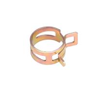 10/20/50/100pcs 65MN Manganese Steel Galvanized Spring Hose Clamp Inner Dia 15mm-22mm Brute Force Elastic Buckle Water Pipe Hoop(15mm 50Pcs)
