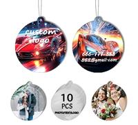10/20/50/100Pcs Custom Logo Air Freshener for Car Bulk,Wholesale Personalized Double-Sided Car Air Fresheners with Photo Text Logo (10Pcs Round)