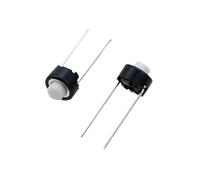 10/20/50/100PCS Tact Switch 6 * 6 * 5 White Black Touch Switch 6 * 6 * 5mm DIP Tactile Push Button Micro Switch(10PCS)