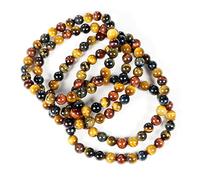 10 20 50 Bulk Wholesale Tiger Eyes Stone Bracelets Beaded Healing Crystal Bracelet (10 PCS Lot)