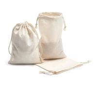 10/20/50 Pcs Dustproof Cotton Storage Bags Fabric Package Plain Drawstring Pouches For Wedding Party Favors for Jewelry DIY Craft(15x20cm,20 pcs)