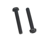 10/20/50pc M2 M2.5 M3 M4 M5 M6 Diameter 2 2.5 3 4 5 6mm Black Nylon Plastic Insulated Cross Pan Round Head Bolt Screw(10mm,M2.5 50pcs)