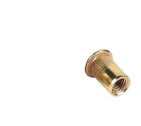 10/20/50pc M3 M4 M5 M6 M8 M10 Carbon Steel Blind Flat Head Threaded Insert Rivet Nutsert Rivet Knurled Nuts Cap Rivet Nut(M3 x 50picecs)