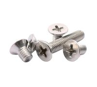 10/20/50Pcs DIN965 GB819 M1.6 M2 M2.5 M3 M4 M5 304 Stainless Steel Flat Head Countersunk Slot Machine Bolts(18mm,M2 50PCS)
