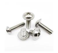 10/20/50pcs Hex Hexagon Socket Round Button Head With Washer Collar Bolt Screw M2 M2.5 M3 M4 M5 M6 M8 ISO7380.2 304 A2 Stainless Steel(M8x50mm 10pcs)