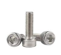 10/20/50pcs M1.4 M1.6 M2 M2.5 M3 M4 M5 M6 M8 A2-70 304 Stainless Steel Hexagon Hex Socket Cap Head Screw Bolt(10mm,M1.4 x 50Pieces)
