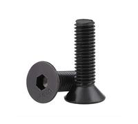 10/20/50pcs M1.6 M2.5 M4 Grade 12.9 Black Countersunk Head Socket Cap Screws Flat Hexagon Bolts(28mm,M2.5-20pcs)