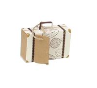 10/20/50pcs Mini Travel Suitcase Candy Box Kraft Paper Chocolate Favor Gift Box Packaging Bag Wedding Birthday Party Decoration(Style 4,10pcs)